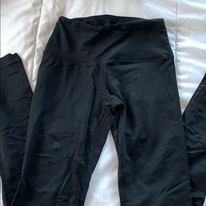 black full length leggings